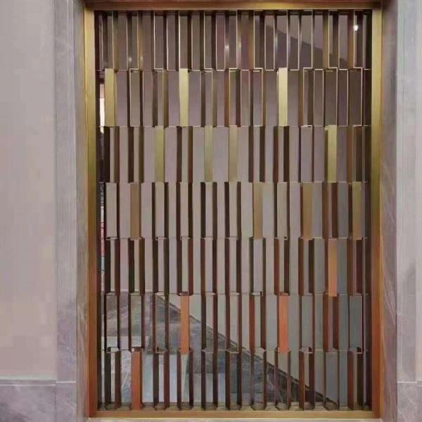 Customized size decorative metal room divider screen french style