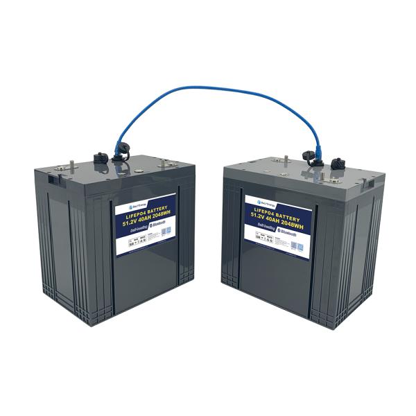 48V 40Ah LiFePO4 ゴルフカート バッテリー ブルーツと自己加熱機能