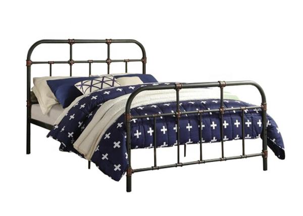 Folding Metal Double Wrought Iron ODM Industrial Pipe Bed Reject Formaldehyde