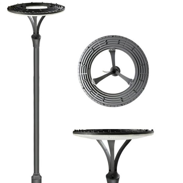 O jardim conduzido exterior decorativo polo ilumina IP65 520x520x535MM 4.3KG