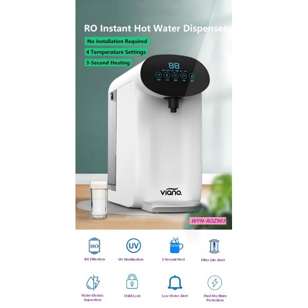 Countertop Instant‑Hot RO Water Purifier With UV Sterilization