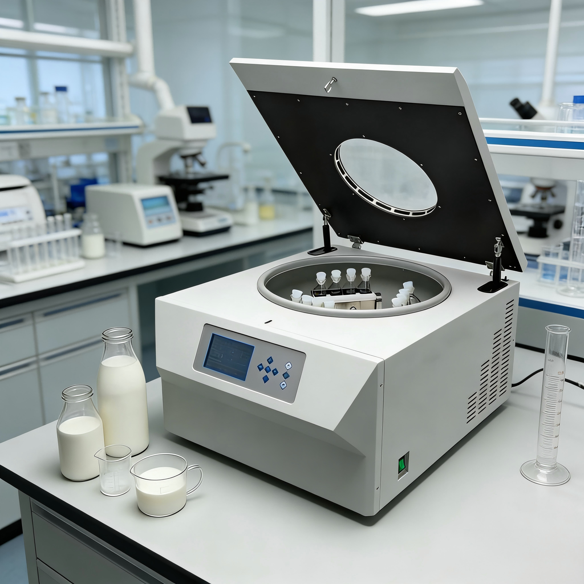 Cenlee Benchtop Centrifuge 600rpm Mojonnier Centrifuge,12-Tube Capacity Stainless Steel Rotor Max RCF 105xg for Laboratory Use
