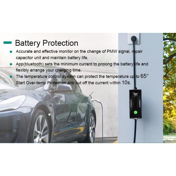 EVCOME Portable Ev Charger With 5M Or Customized Cable SAE J1772 & IEC 62196 & GBT 20234