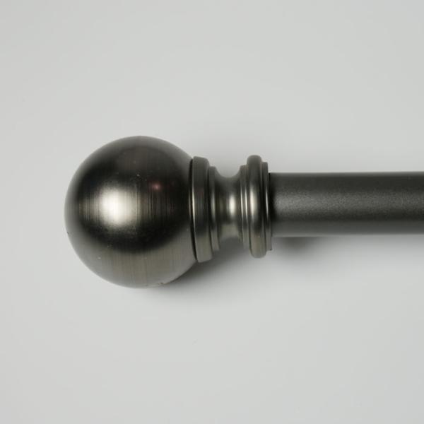 16mm Iron Black Lightweight Pipe Curtain Rods For Bedroom