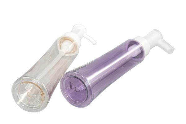 PET cleanser oil pump bottle 100ml  PCR material packaging