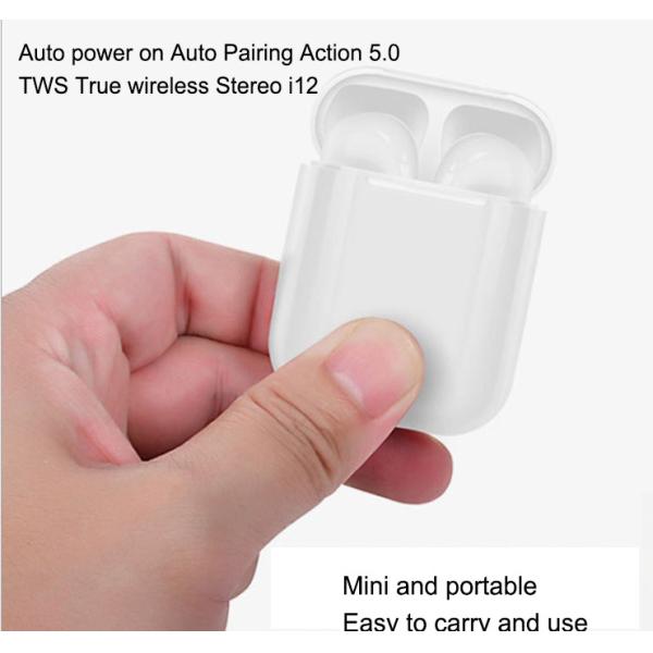 i12 bluetooth tws earphone & headphone, blootooth wireless earphone earbuds