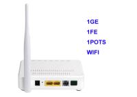 Potenciômetros WIFI 802.11b/G/N XPON do FE 1 do dispositivo GEPON 1Ge 1 do gigabit ONU da rede Ontário da fibra