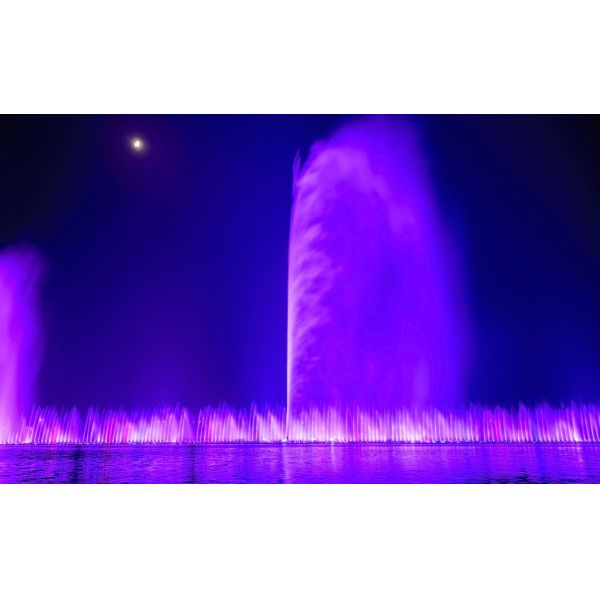 Outdoor lighting water floating fountain speaker with led waterproof lights
