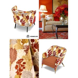 Forest Impression Jacquard Velvet – Where the luxury of a gilded forest meets your home.