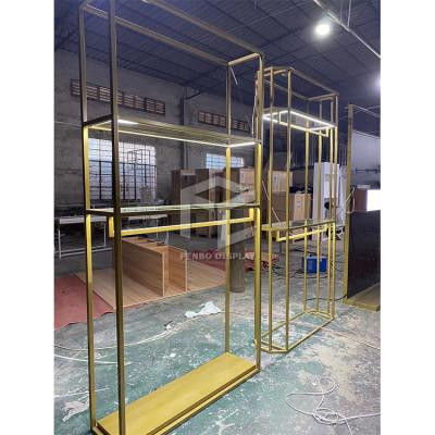 A mobília da exposição da loja da roupa da luz T4 galvaniza o suporte de exposição 201 de aço inoxidável