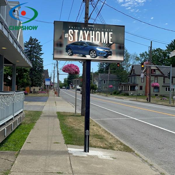 Front Service P4 P5 P6.67 P10 Outdoor LED Sign Light Thin Portable Fixed Installation Video Wall LED Display Screen