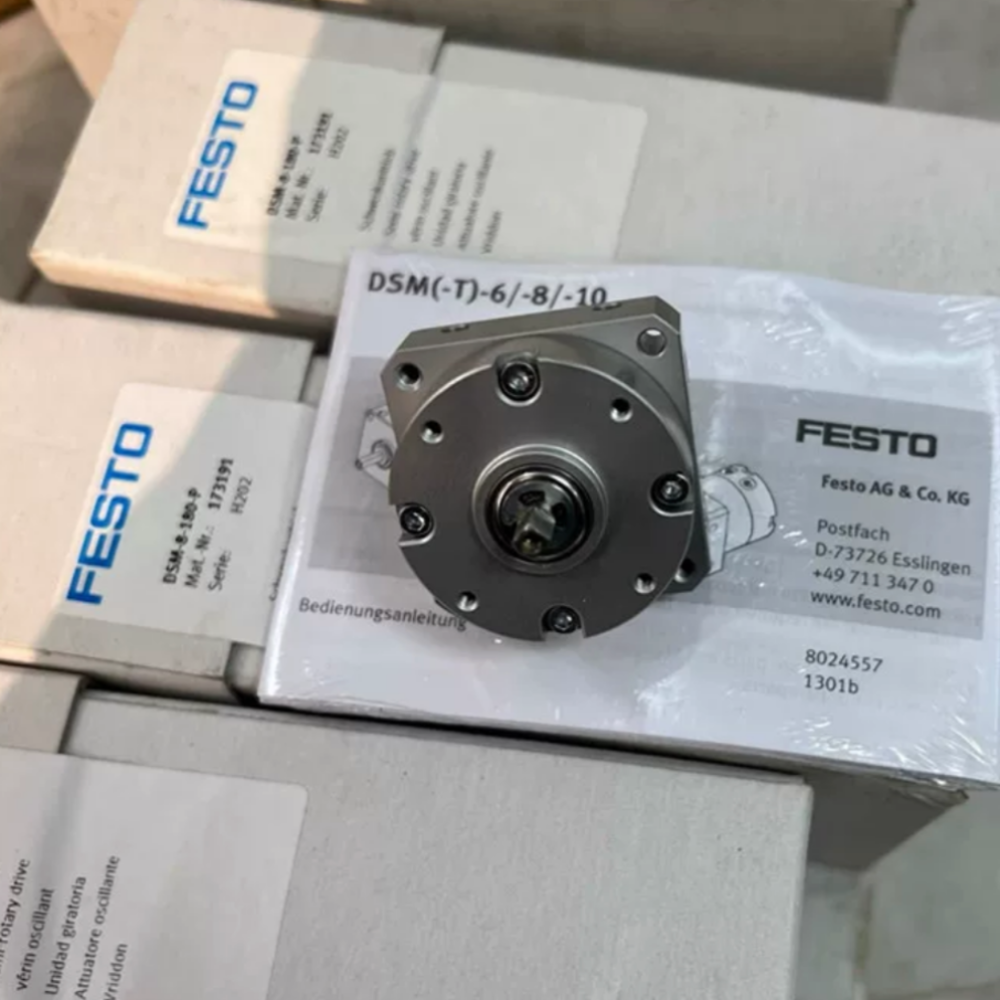 Double Acting Vane Rotary Drive with 270 Degree Swivel Angle and Shock Absorbing End Stop for Rotary Vane Actuator Sorting
