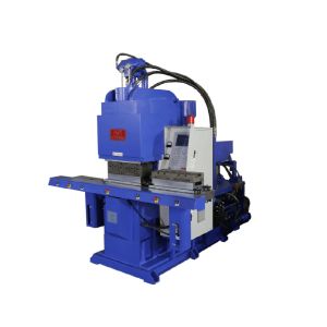 Máquina de moldagem por injecção de cabo de alimentação Tabela de deslizamento duplo vertical 55T