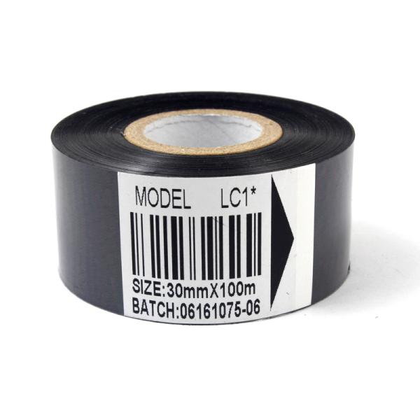 30×100M Balck Hot Stamping Ribbon для печати информации