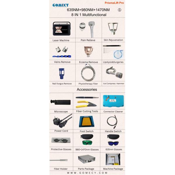 Endo Face Lifting Lipolysis Laser Liposuction Body Slimming Machine Diode 635 980 1470nm Endolaser Laser Equipment