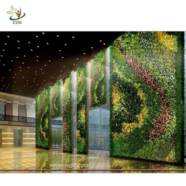 UVG GRW04 Evergreen Artificial Grass Wall Decor Anti-UV Plastic Leaves