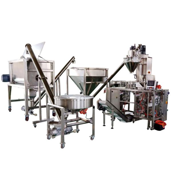 Cassawa Flour Dry Powder Filling Machine With Preformed Bag 220V 50HZ