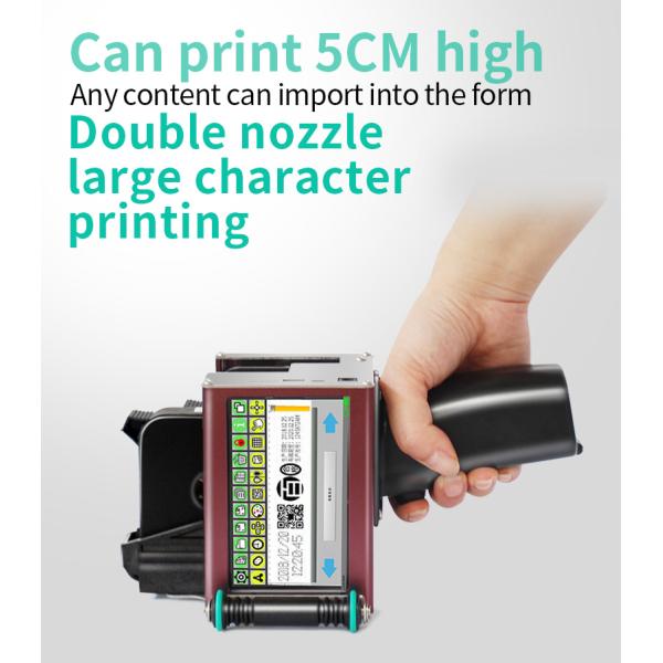 Single Color Handheld Inkjet Printer for English Number Qr/bar Code at Affordable