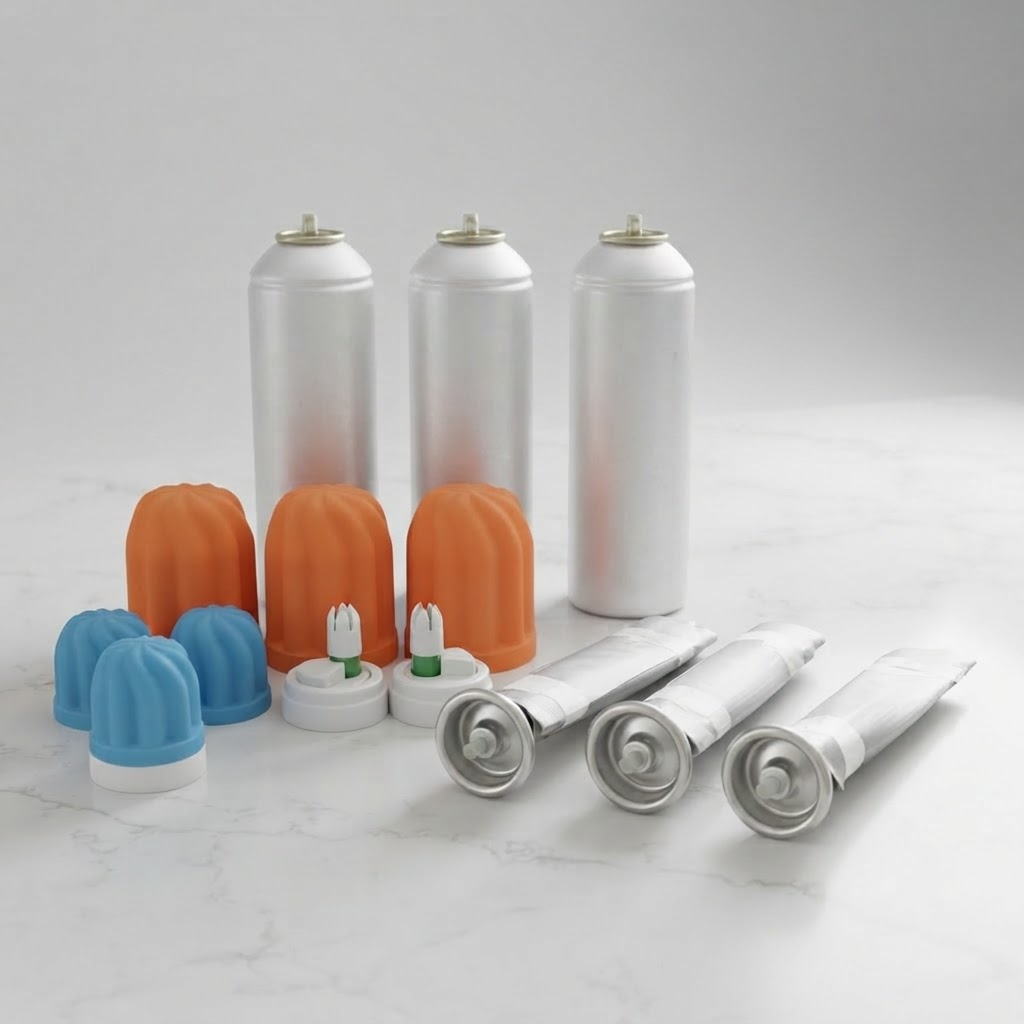 Spray Aluminum Bottle Packaging Accessories Durable Cosmetic Packaging Components