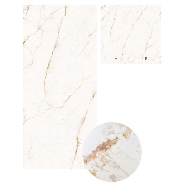 PEI Rating 4 White Glazed Porcelain Tile Crystal Polished Tiles Frost Resistant 12mm