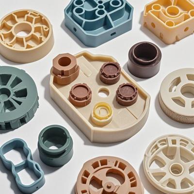 Smooth Surface White Red And Black CNC Machining Plastic Parts ABS PP PC PA POM