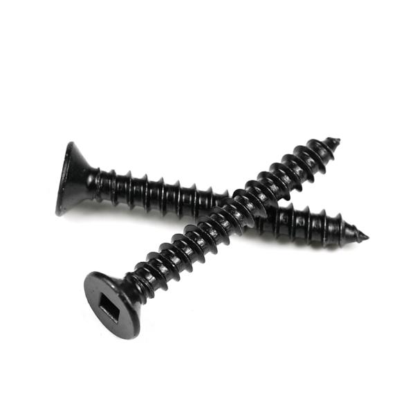 Метрическая деревянная конструкция 410 из нержавеющей стали плоская голова черные деревянные винты для деревянных потолочных перегородок