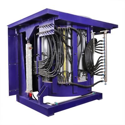 100HZ to 400HZ Tilting Industrial Melting Furnace For Copper Melting
