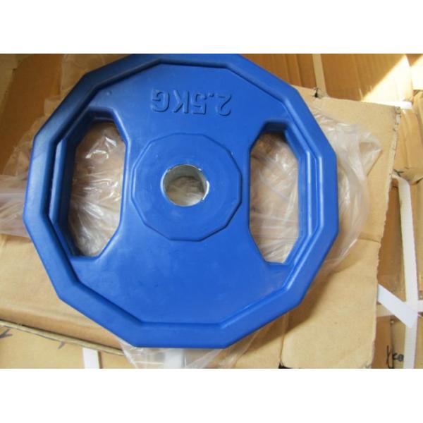 0.5kg-25kg Rubber Coated Fitness Weight Plates With High Density Customized Logo