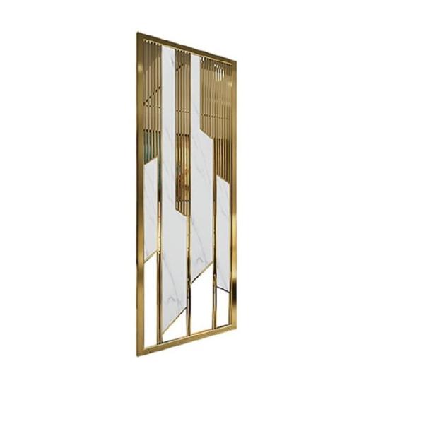 201 stainless steel modern novel marble room divider partition wall