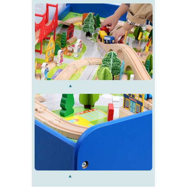 Mini Wooden 88pcs City Road Builder Wooden Board Game