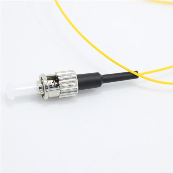 9 / 125μm 0.9mm ST UPC Simplex Optical Fiber Pigtail With OS2 G652D LSZH Yellow Tight Buffer Low Reflection Loss