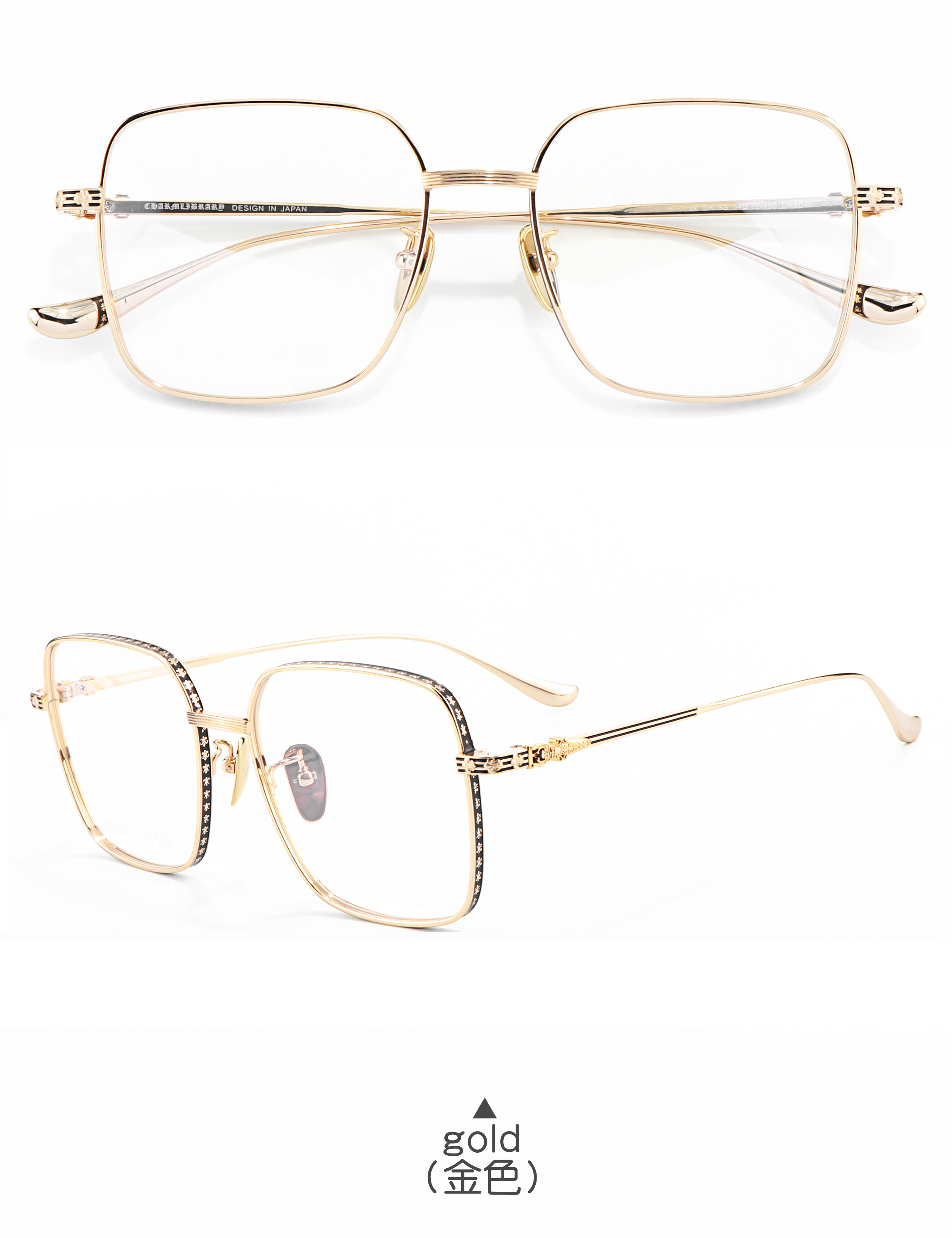 Classic Titanium Optical Prescription Presbyopia Multi Focus Luxury Brand New Style Beautiful Fashion Bling Glasses for Men's