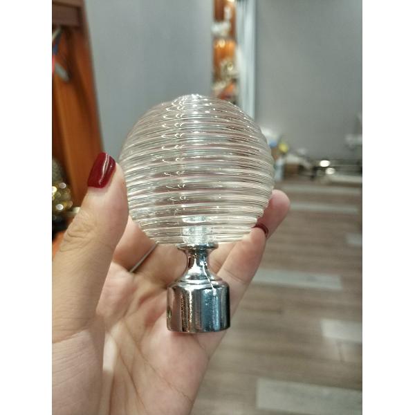 Factory directly wholesale 16/19mm 28mm metal crystal curtain rod accessories