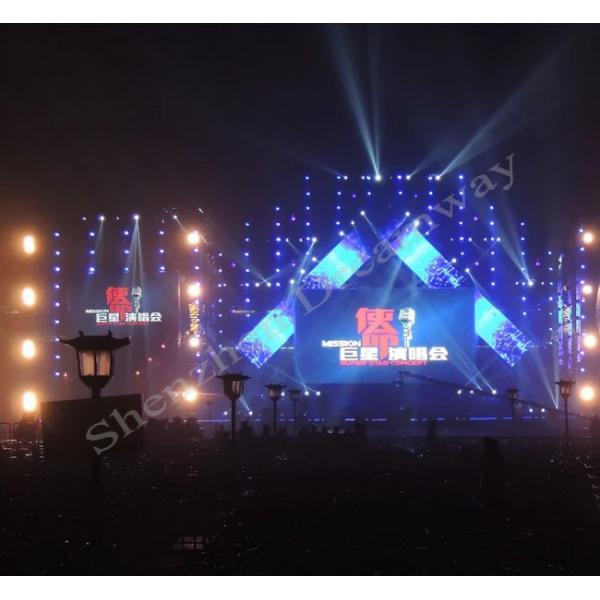PH 10 Stage Outdoor LED Screen Rental Wall DIP346 For Concert / Event / Party