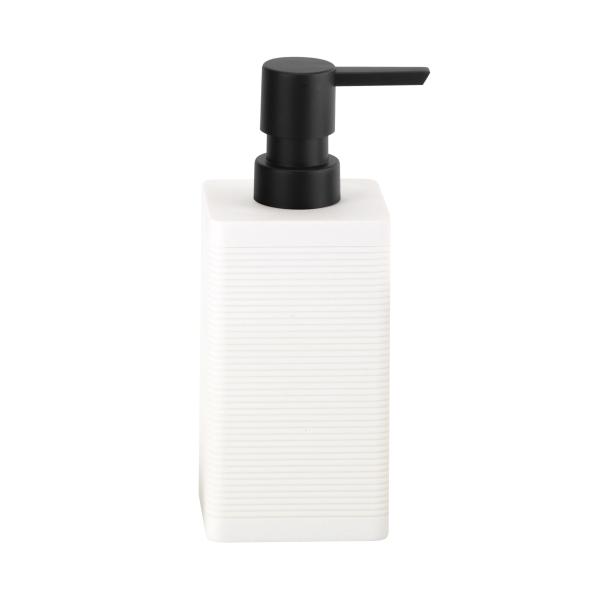 White 3N1 Polyresin Kitchen Utility Caddy For Bathroom Countertop Utensil Caddy With Circle Line