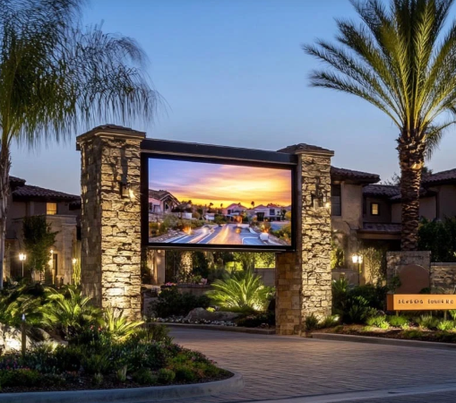 ODM P3.076 Outdoor LED Video Walls Led Billboard Fixed ISO14001 1R1G1B Advertising