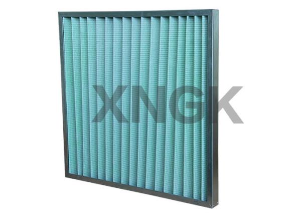 Galvanized Frame Pleated Panel Pre Air Filters With Synthetic Fiber Media