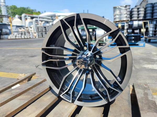 SS Aluminum 14 Inch Golf Cart Hub Caps Chrome Finishing Durable