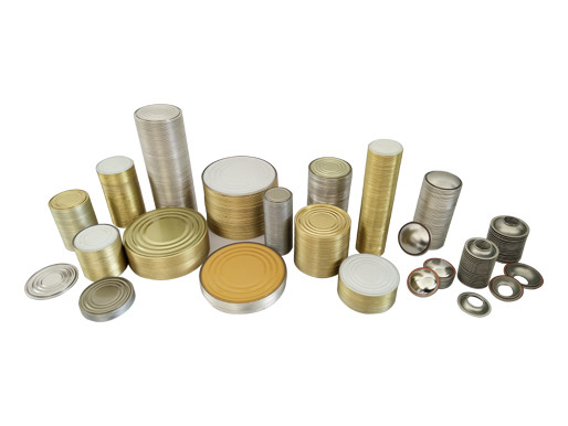 Простая упаковка пищевых продуктов открытый конец. Санитарные концы. Легко открываемая крышка с кольцом тяги