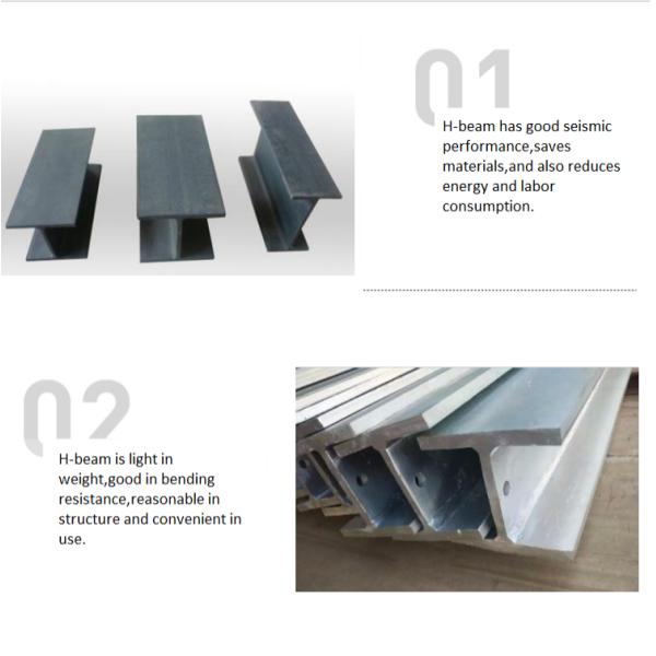 Top Quality S355JR S355 Q235 Carbon Steel H-Section Beam for Building