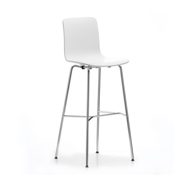 Hal High Modern Bar Chairs Metal Cafe With Solid Wood Seat Stable SGS