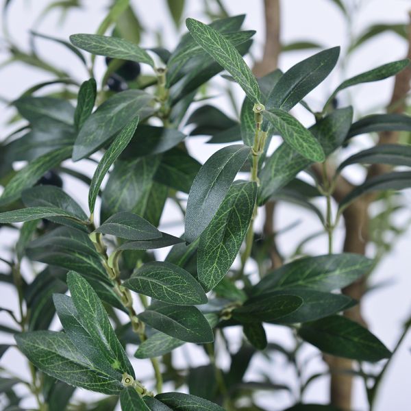 artificial plant manufacturer Customizable Size Lifelike Artificial Silk Olive Tree for Hotel Lobby Decor