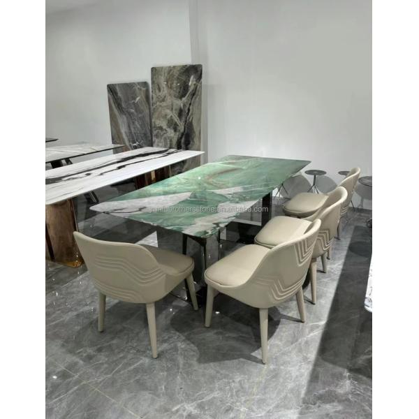 Natural Stone Brazil Marble Backlit Sodalite Green Quartzite for Bedroom Design Ideas