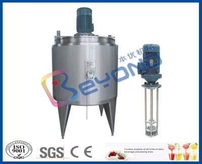 O tanque de mistura de alta velocidade refrigerar de leite, isolação dobro mergulha os tanques de mistura de aço inoxidável