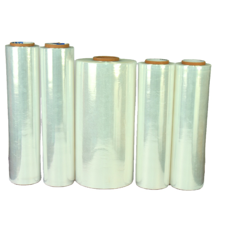 Moistureproof Soft High Impact PE Hand Stretch Film with High Transparency for Glass Ceramic Mechanical Casting Cargo Bundling