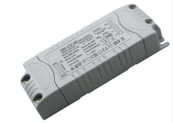 Noise Free Dimmer Outdoor Led Driver 20W Power PC Plastic Cover Constant Current