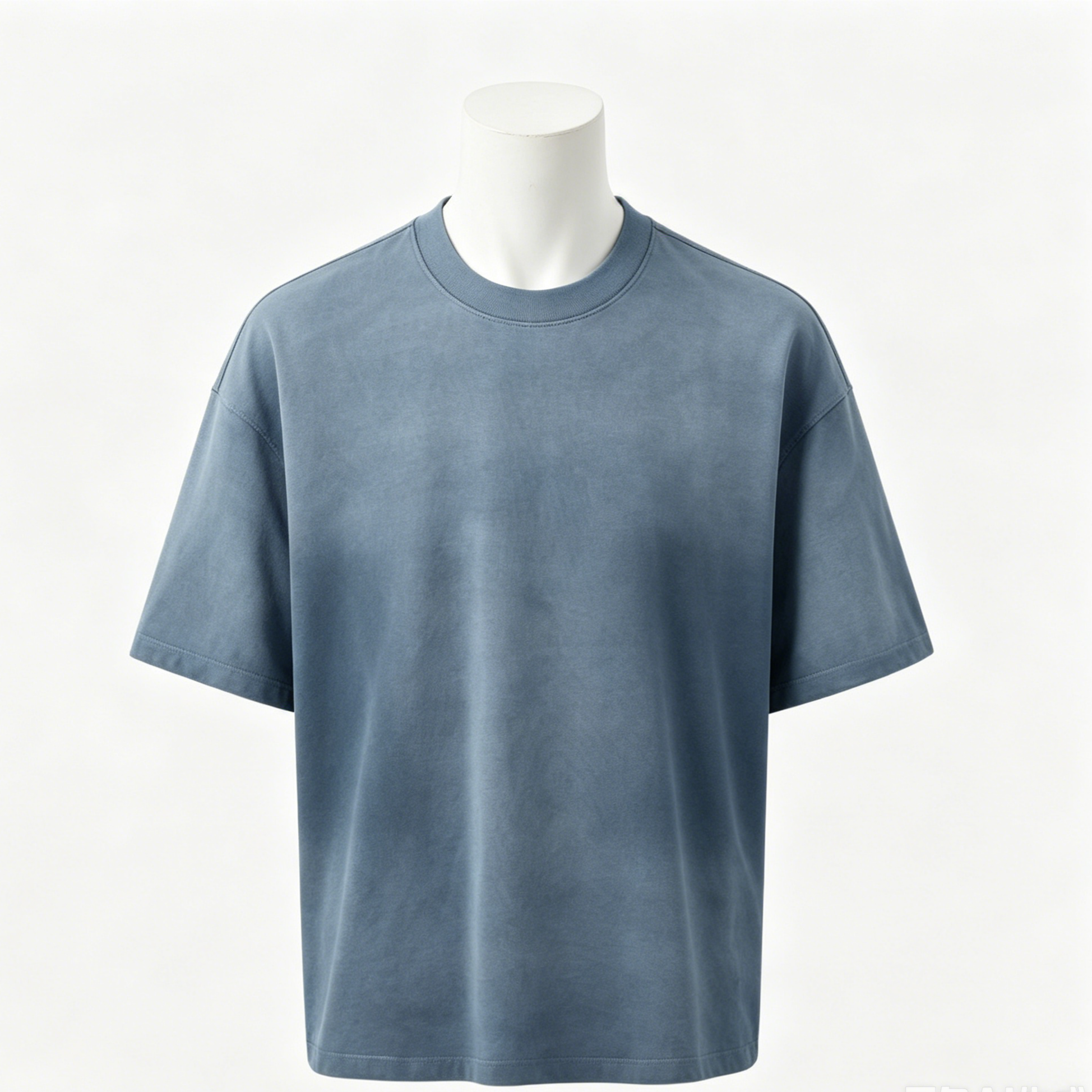 Cotton Men's Custom Polo Shirts Gradient Washed Oversized Polo Shirt 270GSM