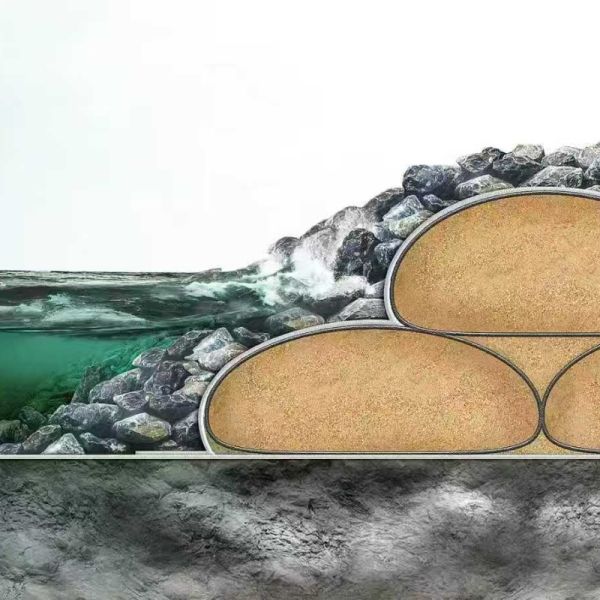 95kN/M Geotextile Tubes UV Chemicals Resistant Geotube Shoreline Protection