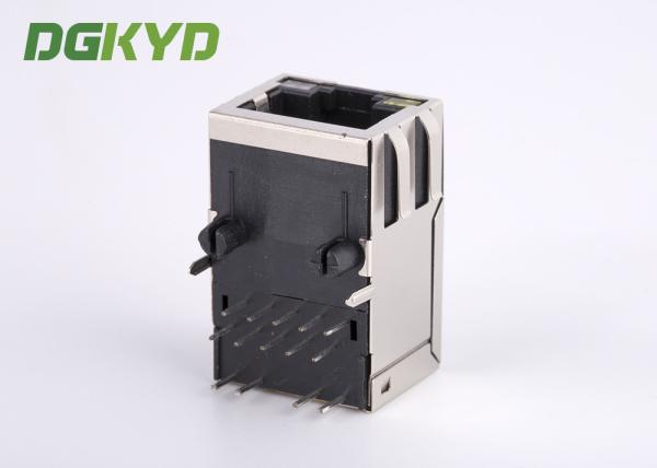 o transformador integrado 25.4mm Rj45 Jack Cat 6 W do conector 1000Mb dos ethernet RJ45 conduziu