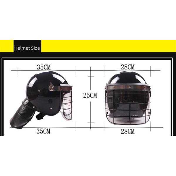 Polycarbonate PC Anti Riot Helmet ABS Shell With Steel Net